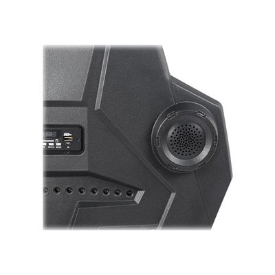 Fauteuil gamer ONLINE - accoudoirs réglables - enceintes intégrées - noir et bleu
