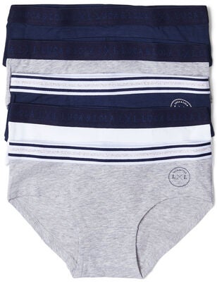 Luca & Lola Claudia Hipstertruse 5-pack, Navy/Grey