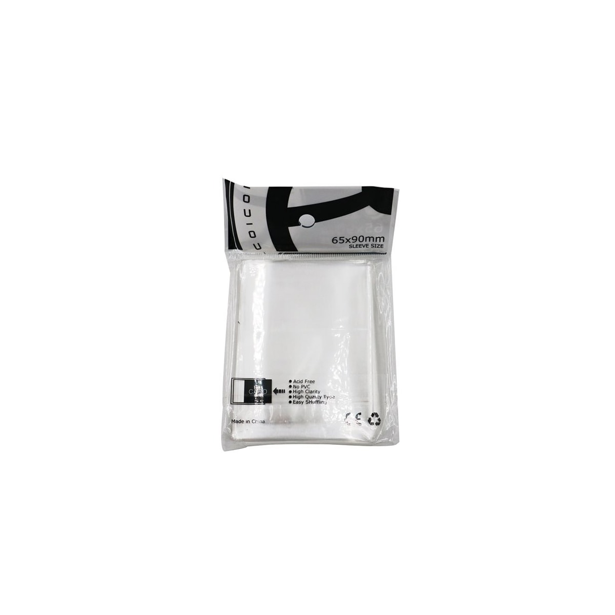 Gjennomsiktige Plastlommer for Spillekort 100-pk