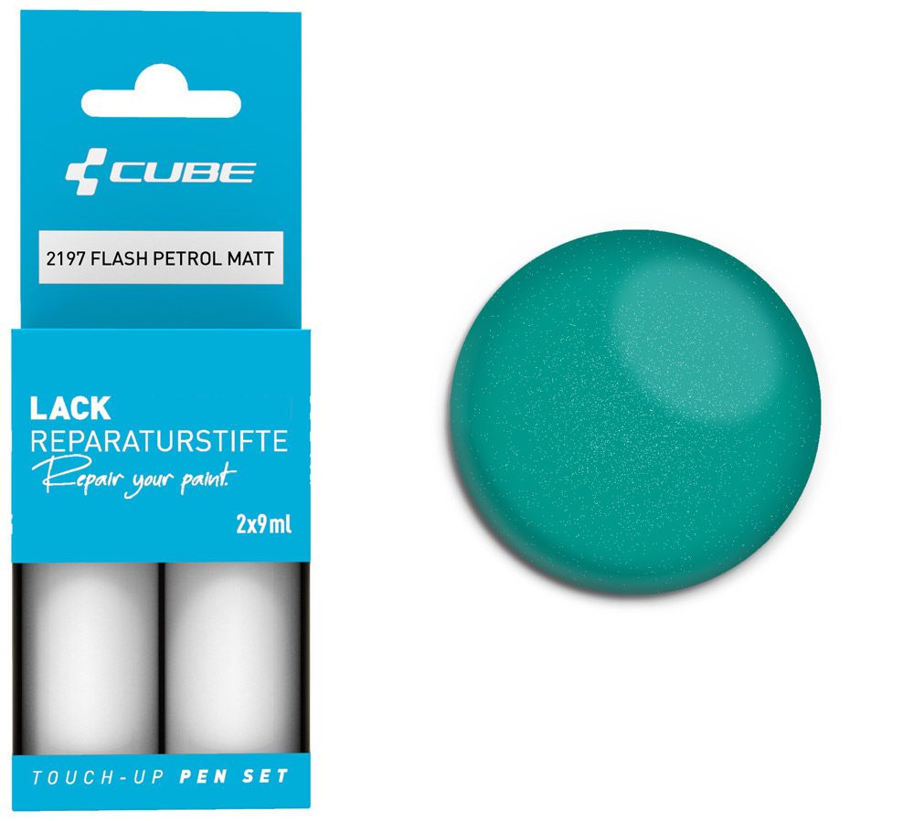 Cube Lackreparaturstift Set FLASH PETROL matt kaufen | Bike-Discount