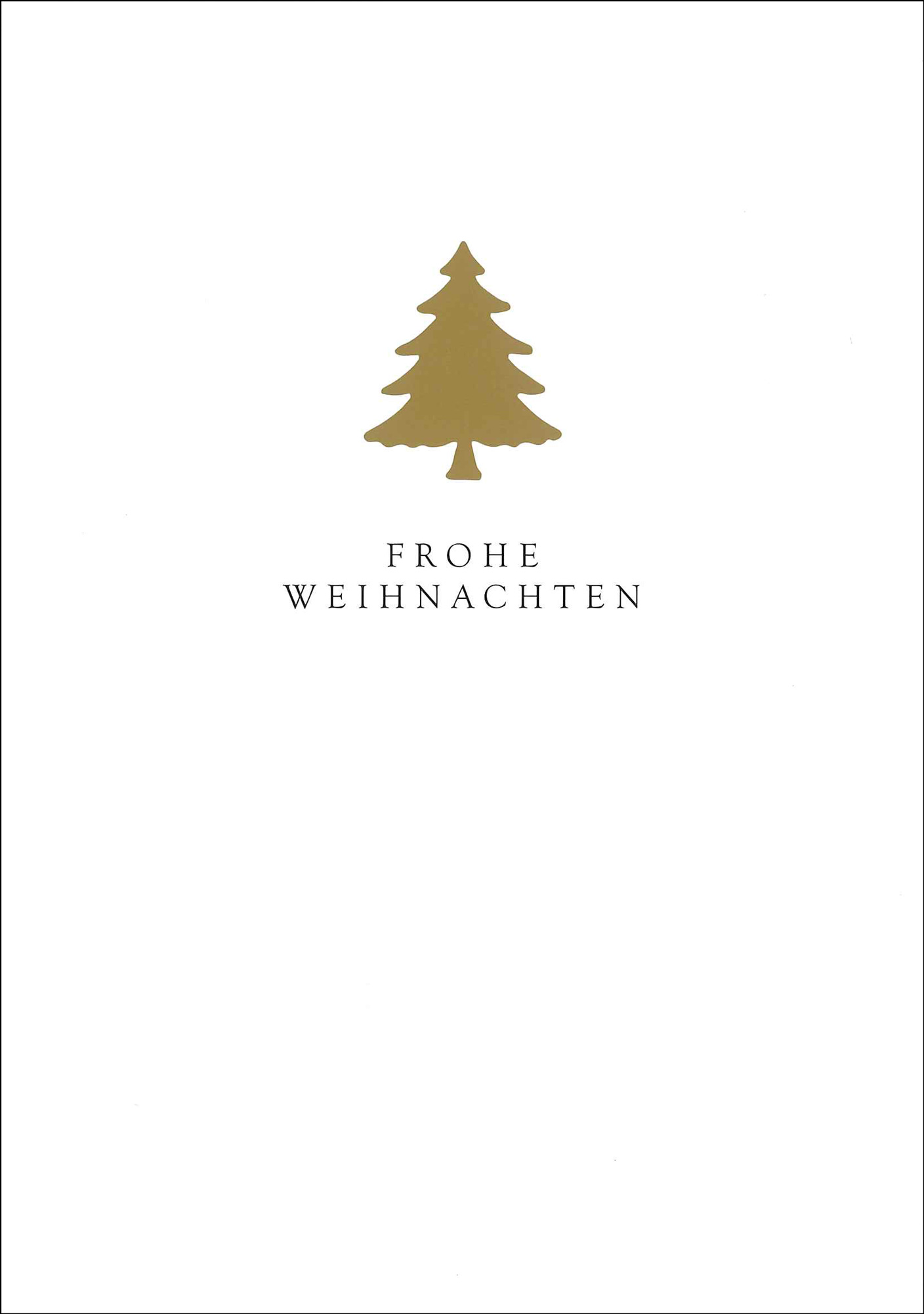 Postkarte 'Frohe Weihnachten Tanne' günstig bestellen