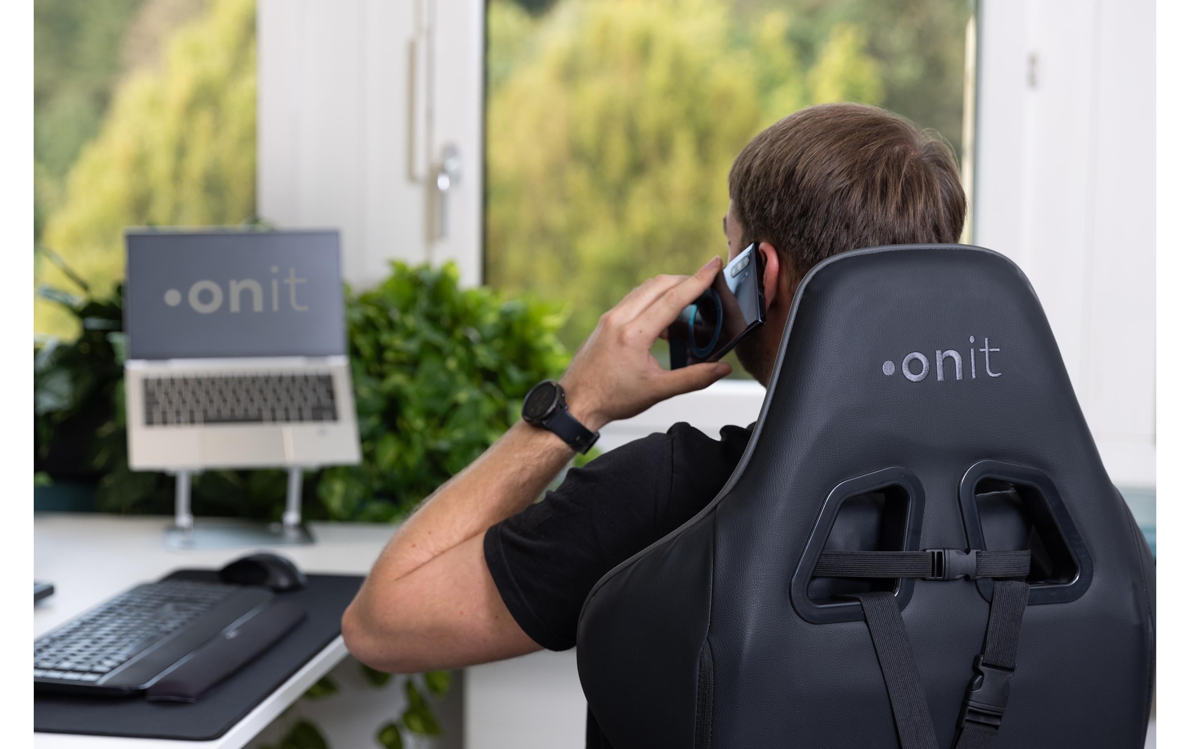 onit Gaming-Stuhl »Deepblack Schwarz« ()