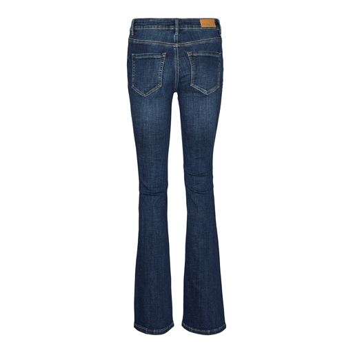 Vero Moda Flash Flared Jeans, Dark Blue Denim, XS/L34