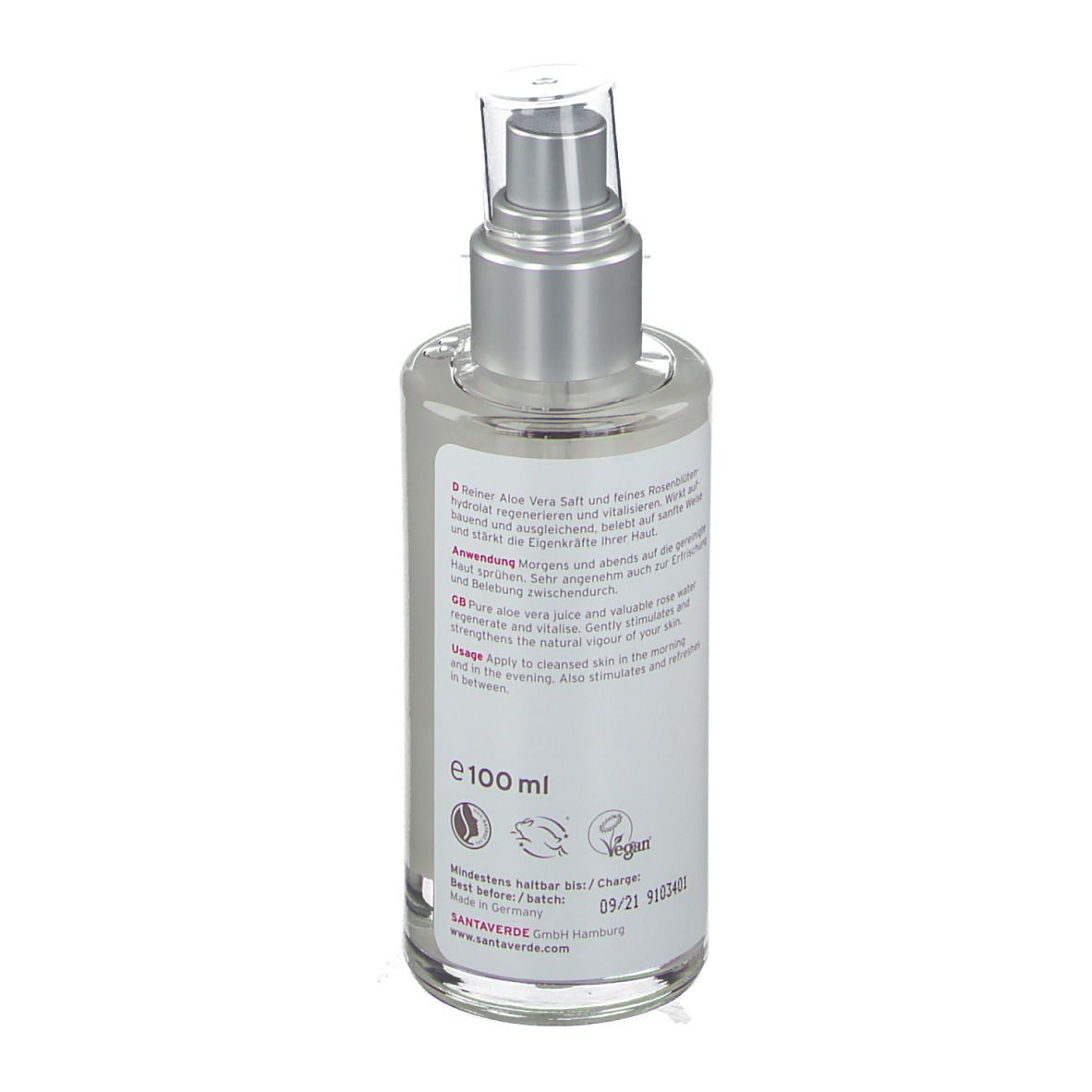 SANTAVERDE aloe vera toner sensitive