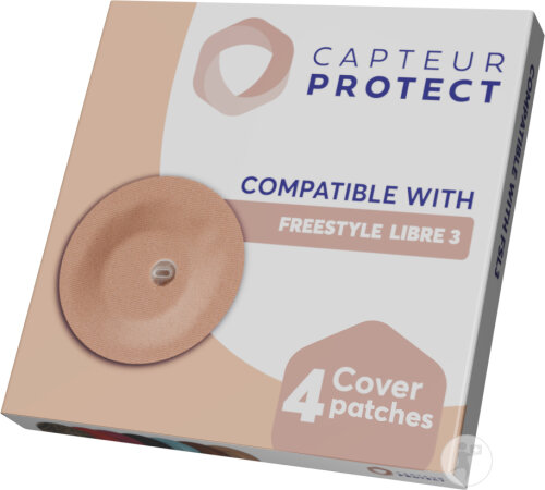 Capteur Protect Patches Beige Pour Freestyle Libre 3 4 Pièces