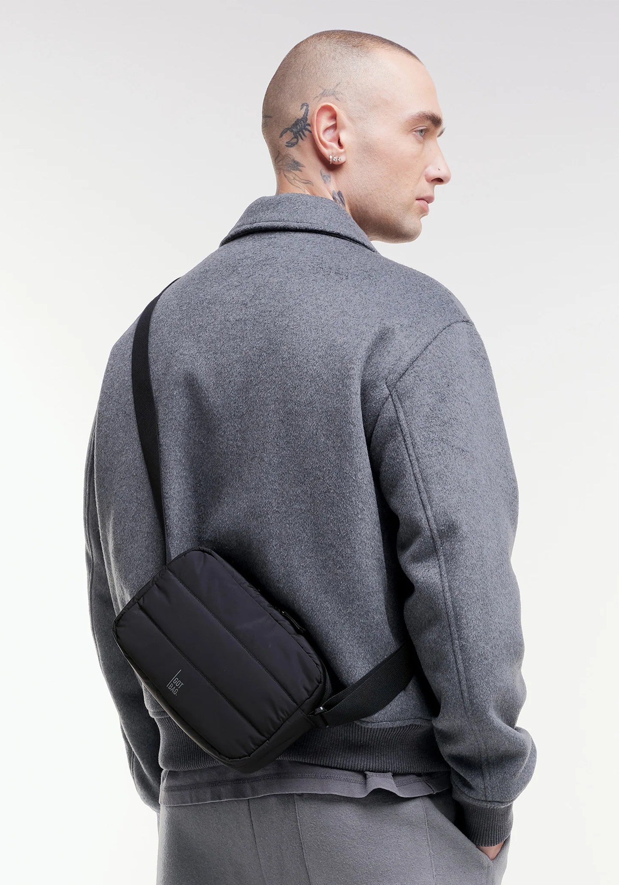 Got Bag Puffer Crosssbody Bag Monochrome Black