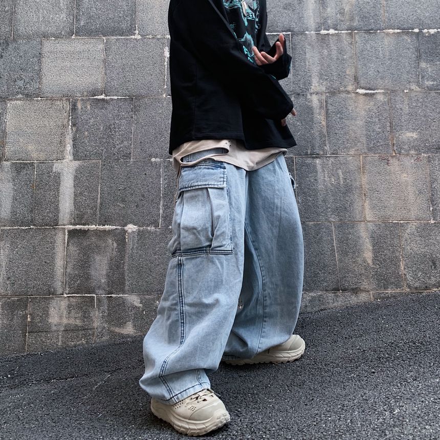 2DAWGS - Matching Cargo Jeans met Wijde Pijpen
