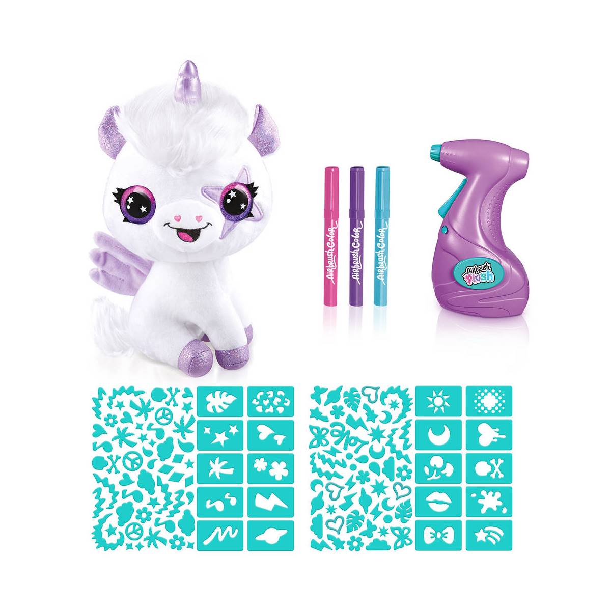 Airbrush ma peluche licorne phosphorescente