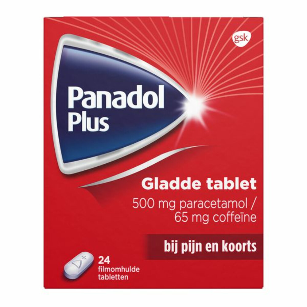 Panadol Plus Gladde Tablet 500 mg24 tabletten