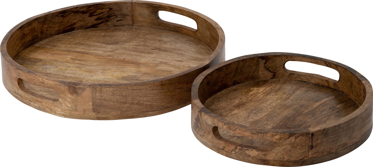 Intratuin dienblad Roux naturel D 20 H 5 cm