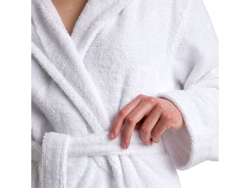 Möve Bademantel Superwuschel XL, Weiss Kapuzenmantel