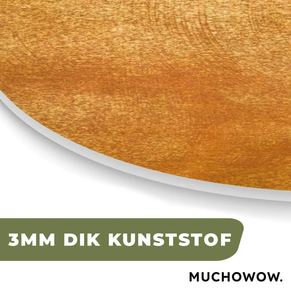 MuchoWow Wand decoratie 60x90cm IJzer Roest Goud Metaal