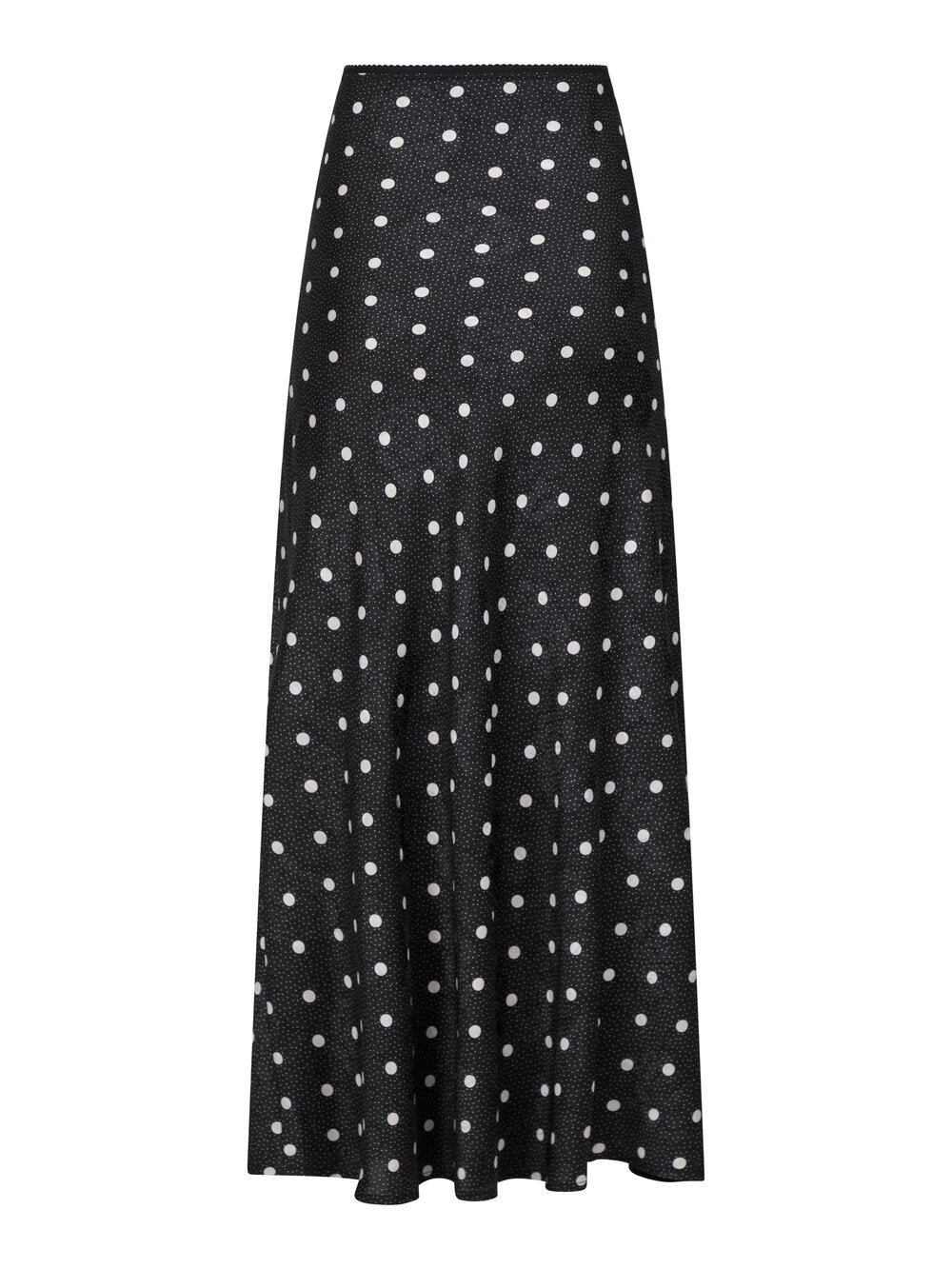 Neo Noir  Lola Retro Dot lang nederdel - sort