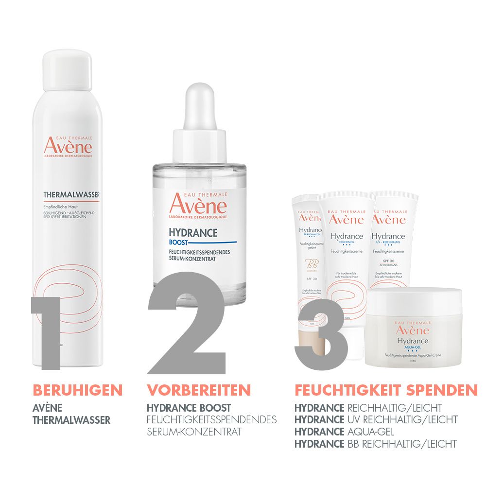 Avène Hydrance Boost Feuchtigkeitsspendendes Serum - für trockene Haut