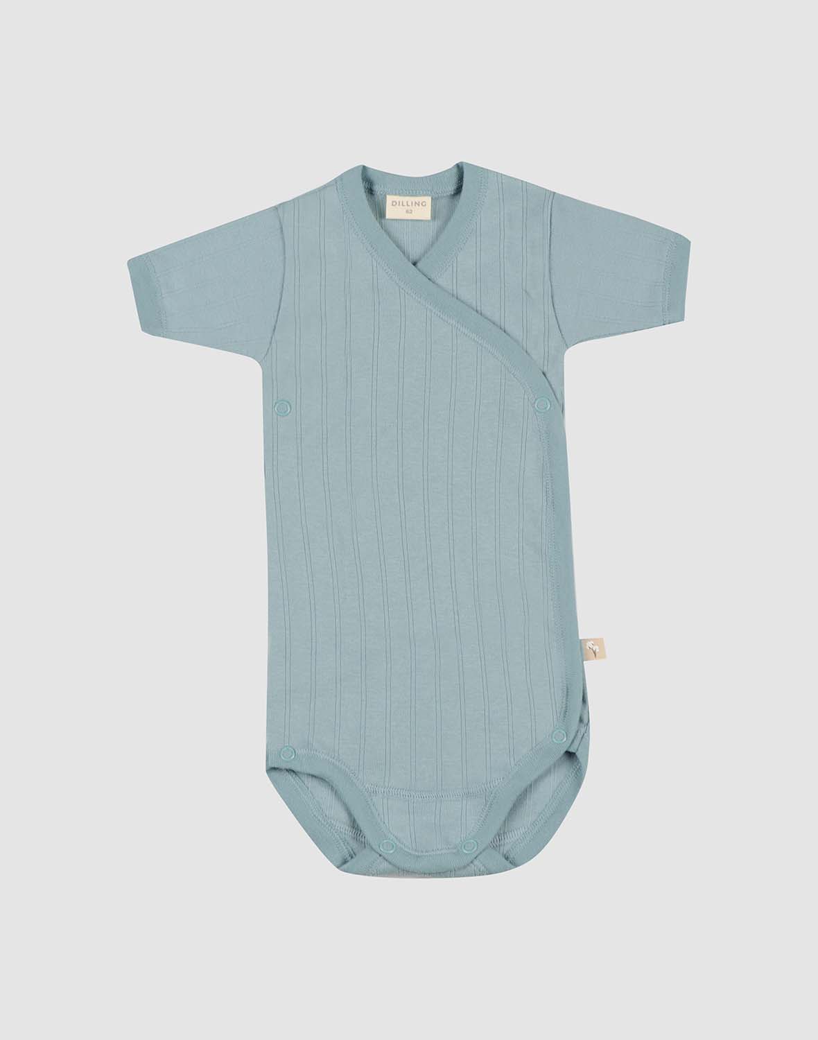 Overslagromper met korte mouw van katoen voor baby's -
