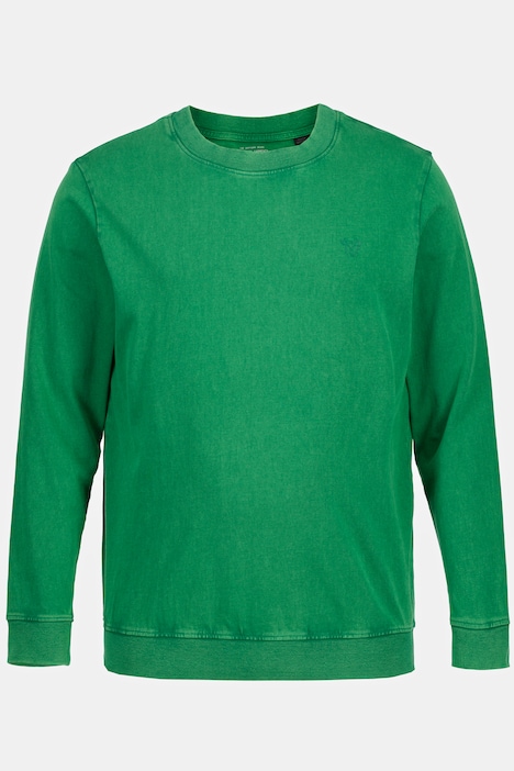 Sweatshirt, leichte Qualität, Bauchfit, acid washed, bis 8XL