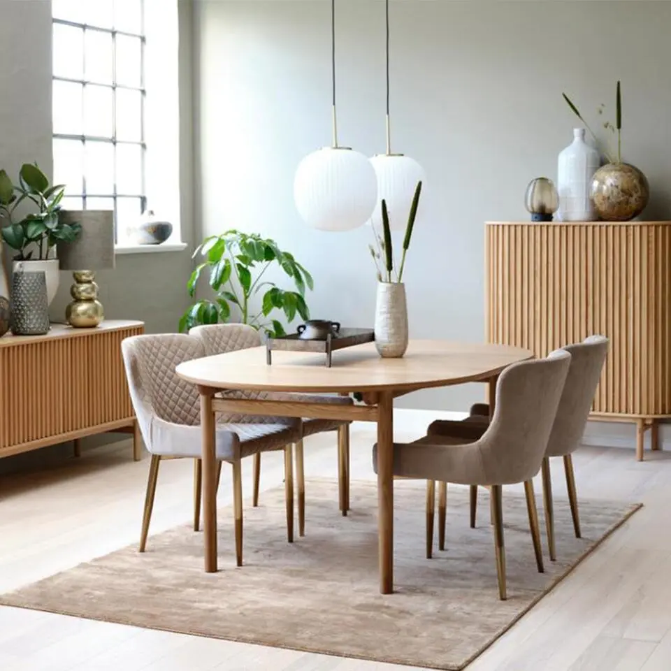 Olivine Kjeld Verlengbare Houten Eettafel 190 cm - Naturel