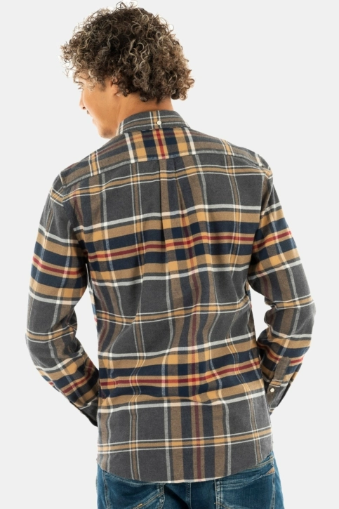 Chemise barbour ronan tailored check shirt gy52 grey marl