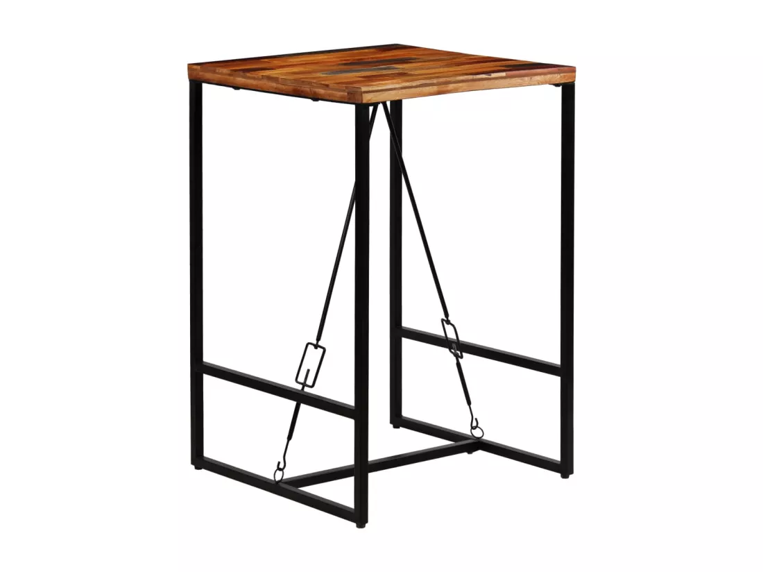 Table de bar Bois recyclé solide 70 x 70 x 106 cm