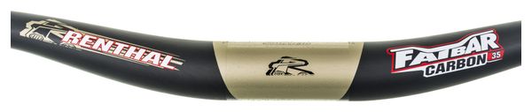 Cintre Relevé VTT RENTHAL FATBAR LITE CARBON 35 Largeur 760mm Noir