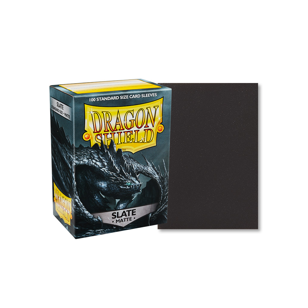 Dragon Shield - 100 Standard Sleeves Matte Couleur Ardoise