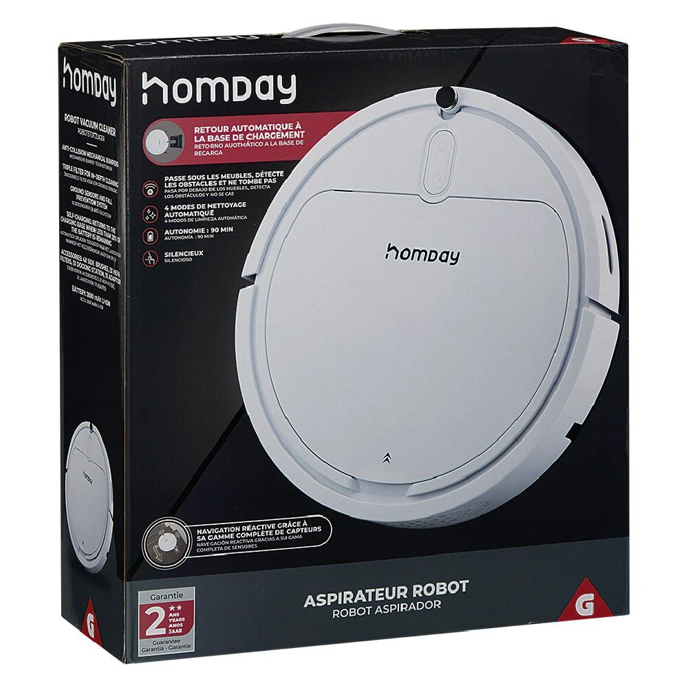 Aspirateur robot Homday Auto Charge 4 Modes de nettoyage