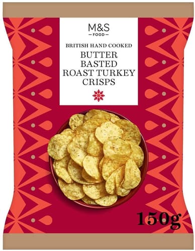Marks & Spencer British Hand Cooked Butter Basted Roast Turkey Crisps