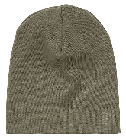 Engel Mütze - Wolle/Seide - Olive