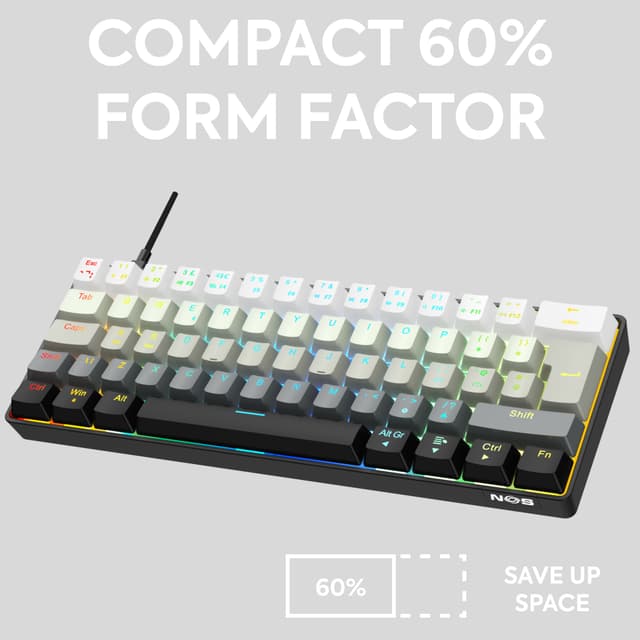 NOS C-450 Mini PRO RGB gaming-tastatur (shader)