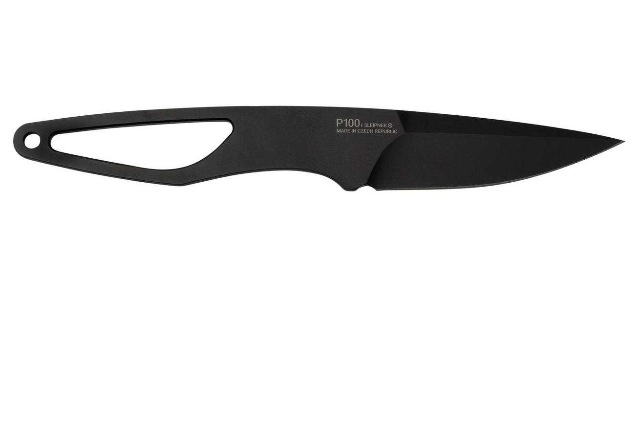 ANV Knives P100 Sleipner Cerakote, No Paracord, P100-036, Black Kydex Sheath, nekmes