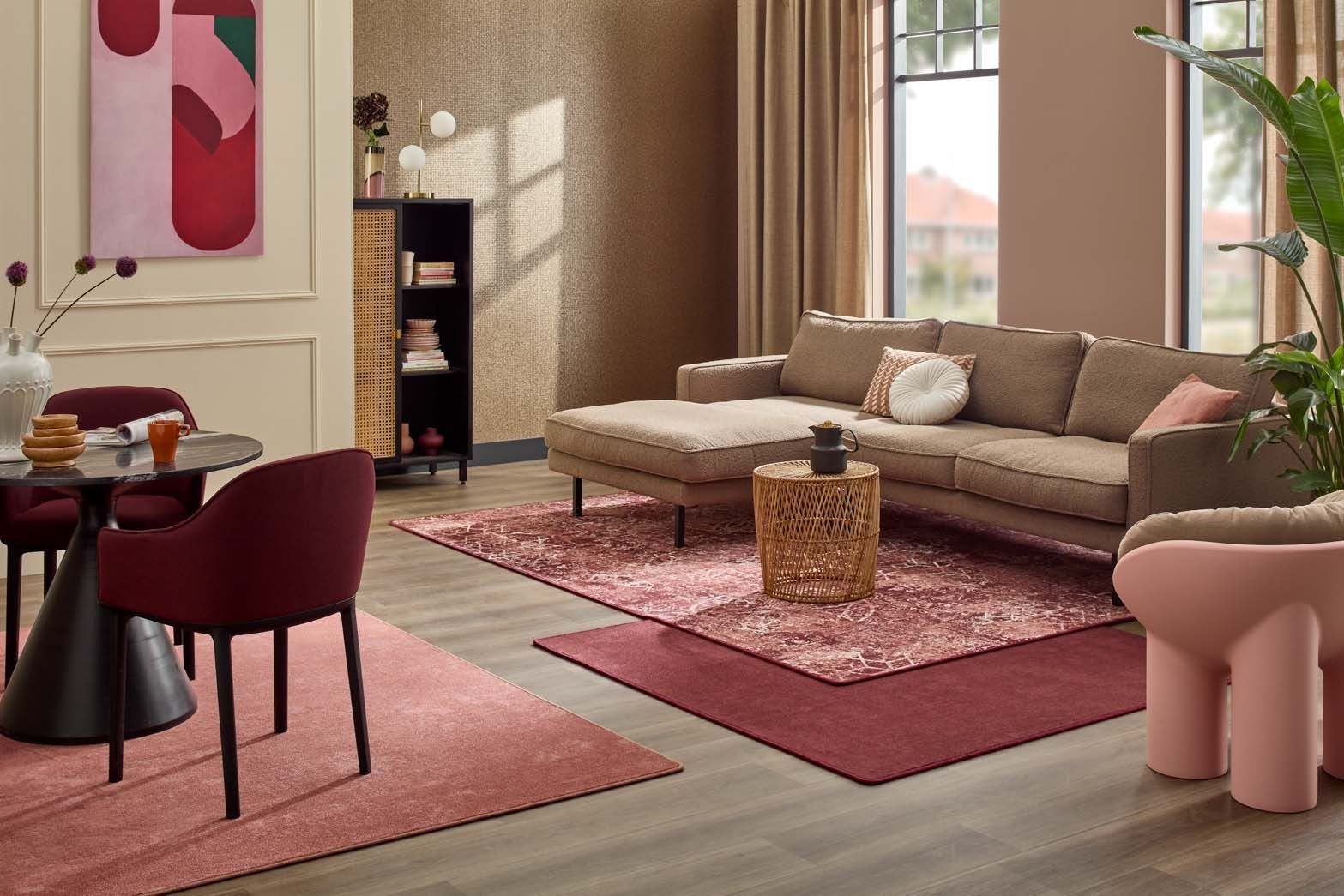 Vloerkleed Warm Red Fuse FloorArt  | Brinker