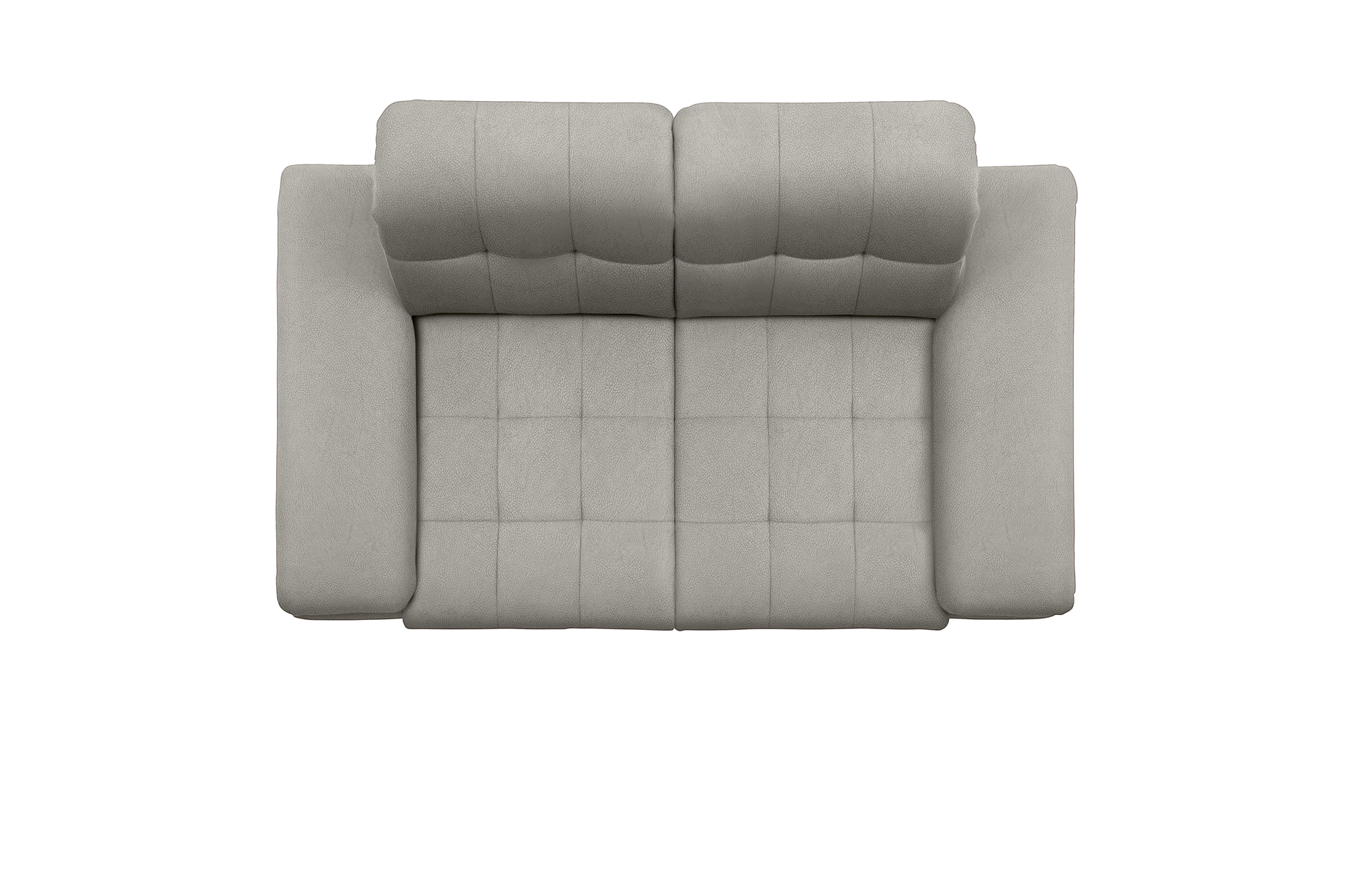 polsterpower 2,5-Sitzer-Sofa - Saddle alu - Basismodell