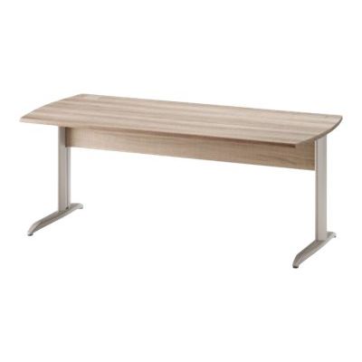 Bureau JAZZ+ - 140 cm - Pieds métal - Chêne gris