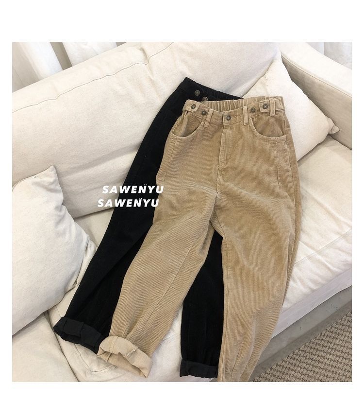 CHIC ERRO - Corduroy broek met rechte pijpen
