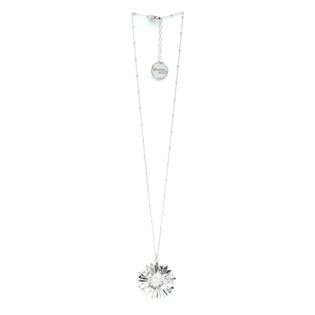collier fleur plaqué argent - MAÏA