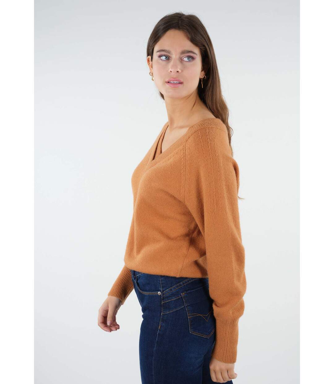 Pull col v coupe oversize BERILDE