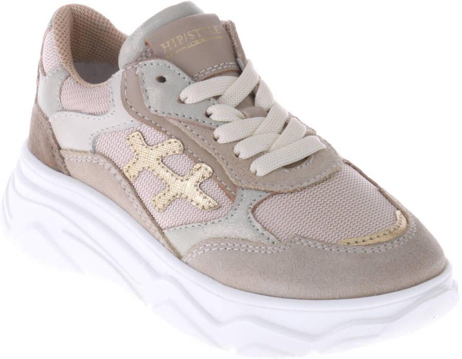 Hip Meisjes Lage sneakers H1521 Beige Suède