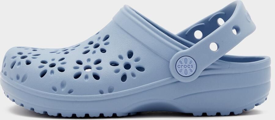Crocs Classic Floral Cut Out Clog Kids voor Blauw Slippers