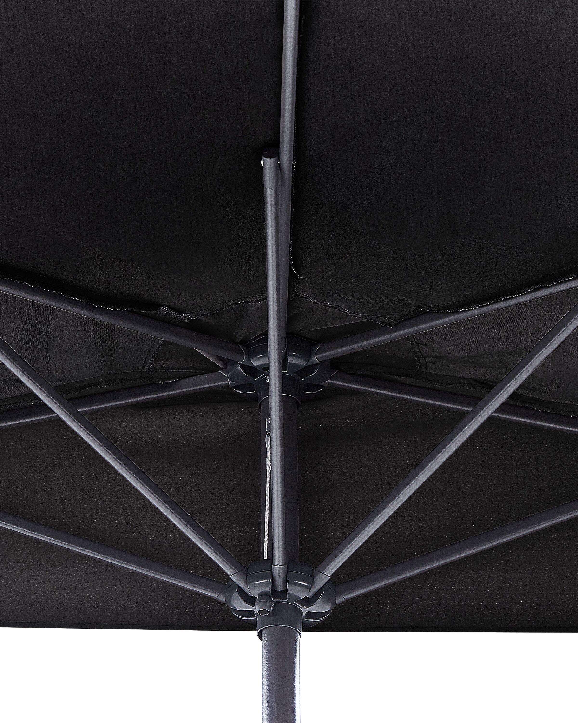 Halfronde parasol 270 cm GALATI Zwart