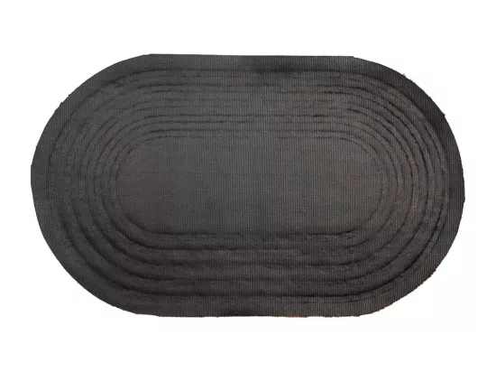 Tapis d'entrée en fibre pressée marron 75x45