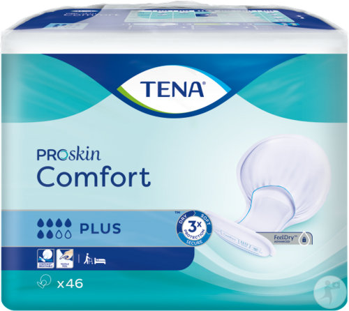 Tena Proskin Comfort Plus Protection Absorbante De Forme Anatomique 46 Pièces