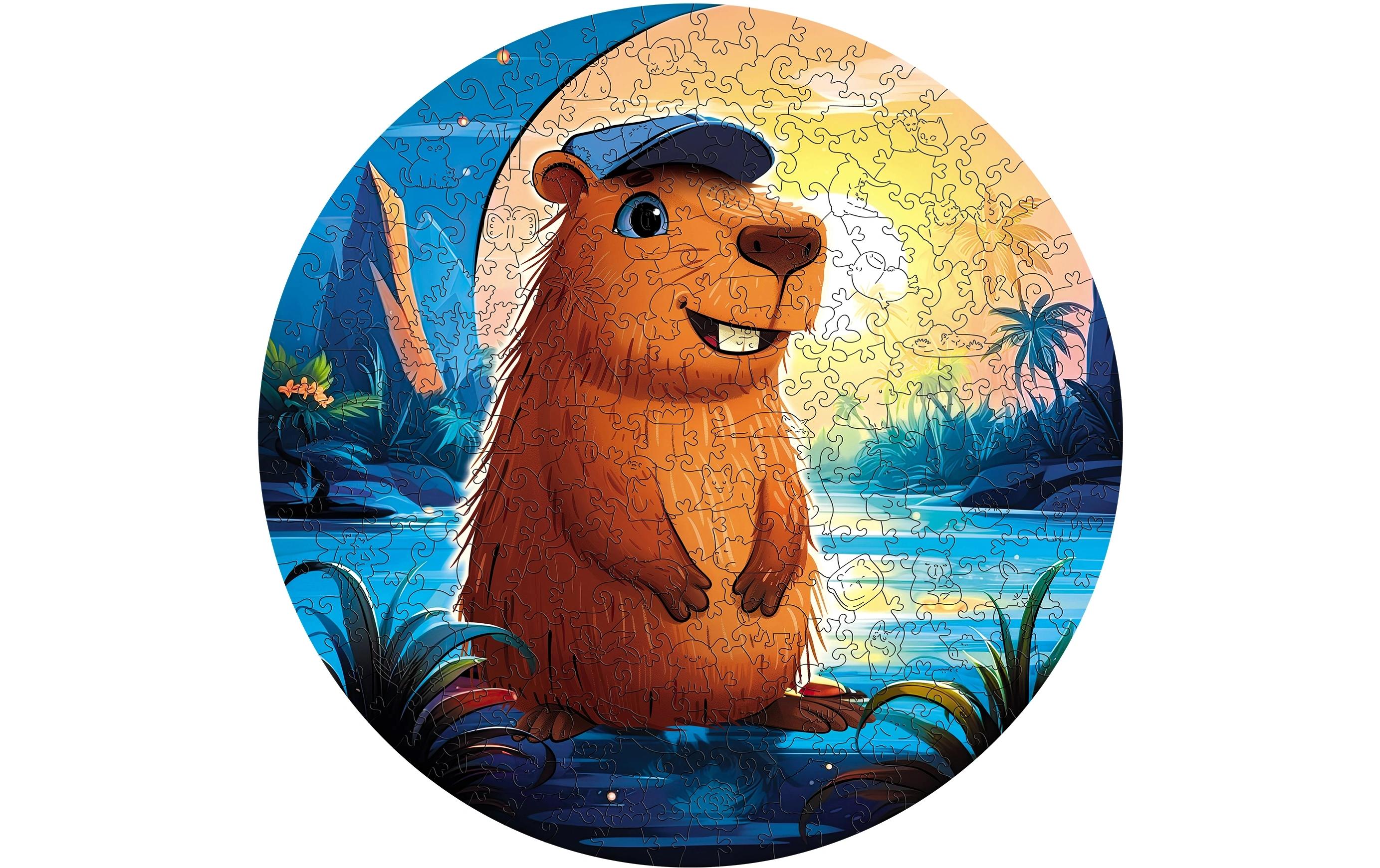 Holz-Puzzle CapybaraPuzzle mit 200 Teilen