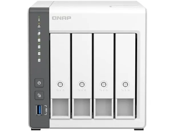 QNAP TS-433 - NAS-server - 4 bays - SATA 6Gb/s - RAID 0, 1, 5, 6, 10, JBOD, 50, 60 - RAM 4 GB - Gigabit Ethernet / 2.5 Gigabit Ethernet - iSCSI support