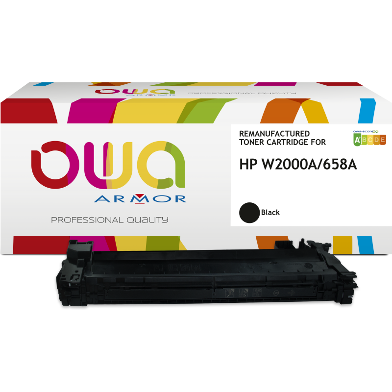 Toner remanufacturé OWA - standard - Noir - pour HP W2000A