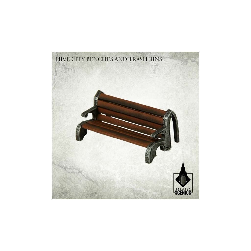 Hive City Benches & Trash Bins