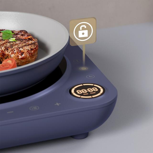 ciarra Tragbare Induktionskochplatte mit 4h Timer, 2000 W