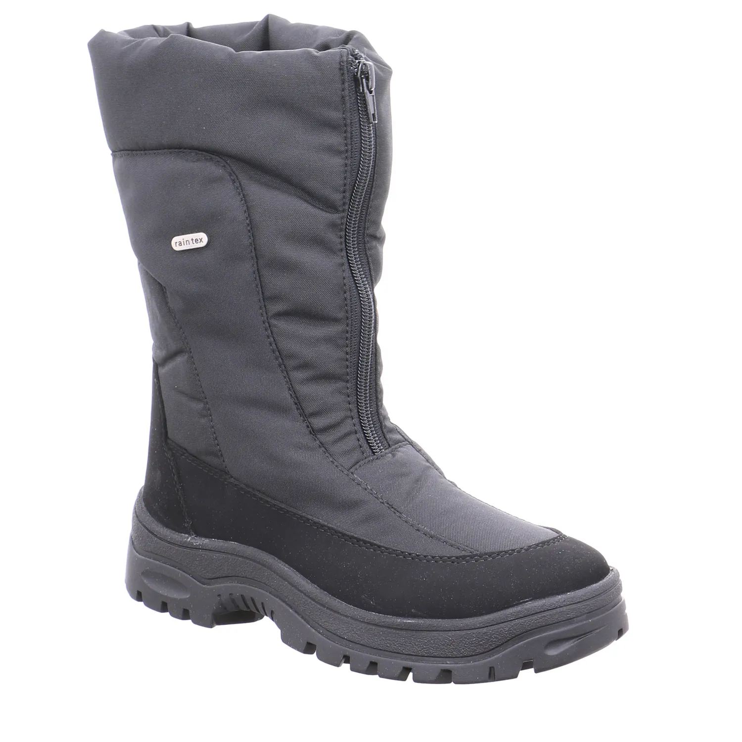 SCHUHENGEL Snowboot Schwarz Lederimitat  mit Tex-Membrane
