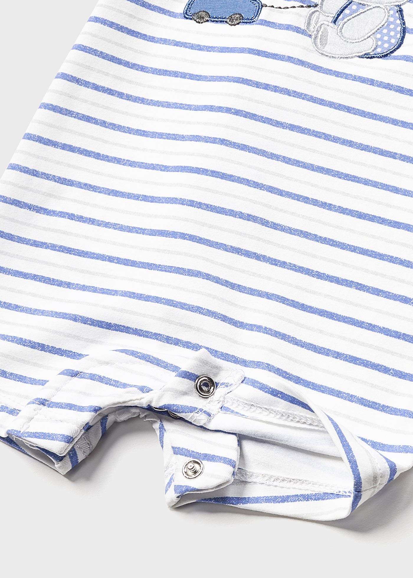 Pijama para recém-nascido com estampa de algodão sustentável