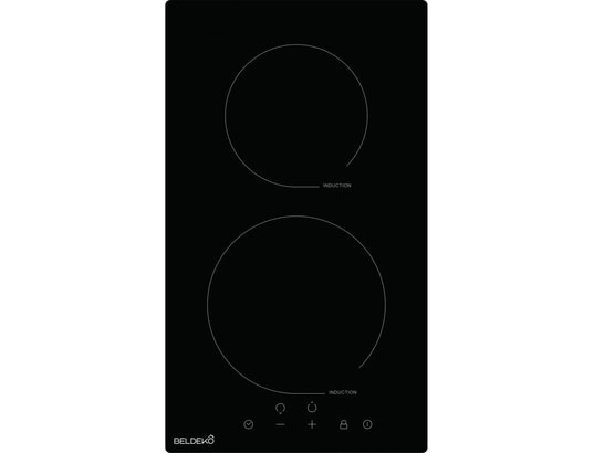 BELDEKO - Domino induction TI2V-122 - 2 Feux induction avec minuterie - 3600w