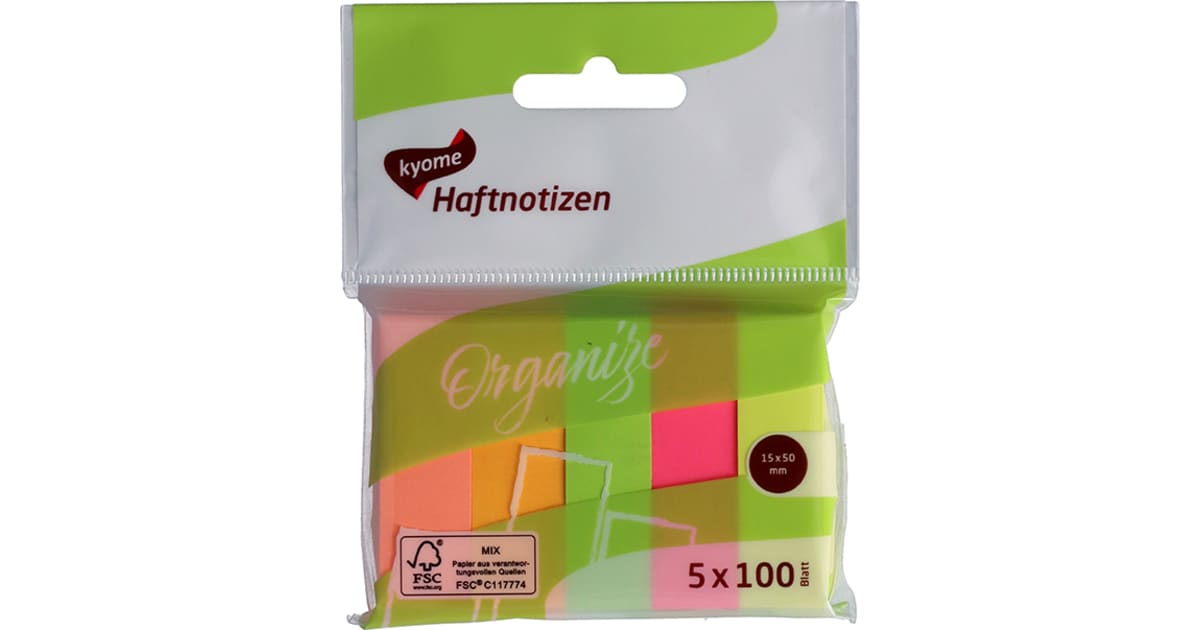 Kyome Haftnotizen 15x 50 cm